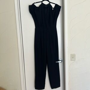 19 Cooper Black Shoulder Cutout Jumpsuit Size M